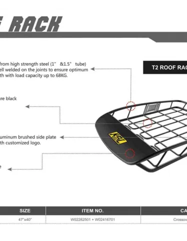 ROOF RACK ROOF RACK KSL T2 1 rook_rack_ksl00001