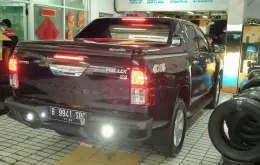 REAR BARBUMPER BELAKANG MERK KSL IMPORT BLACK STEEL TOYOTA HILUX REVO